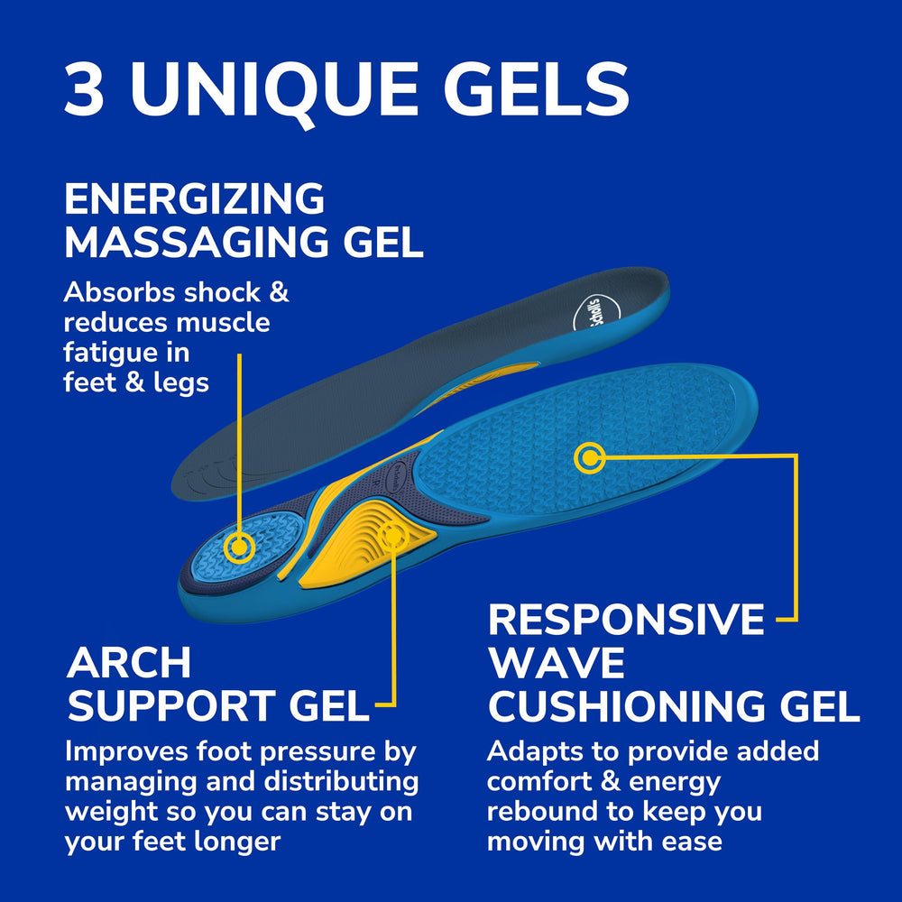 Dr. Scholl's trimming guide markings for custom size adjustment