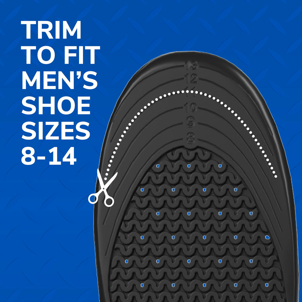 Dr. Scholl's two insoles laid flat to show included pair and symmetry