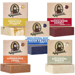 Dr. Squatch five-pack front packaging shows variety and convenient gifting benefit