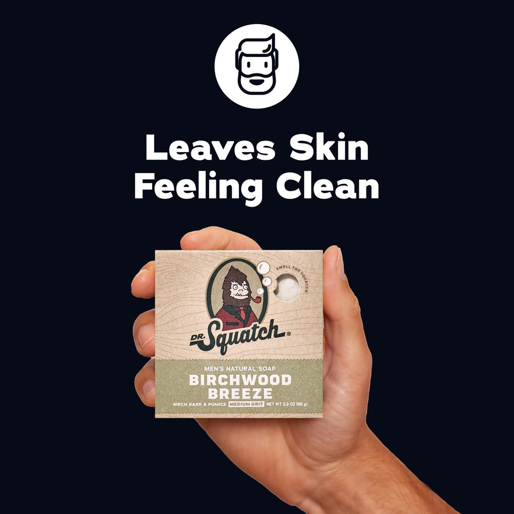 Dr. Squatch individual soap bars displayed to highlight scent selection and choice