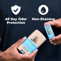 Dr. Squatch Coastal Mist stick emphasizing fresh marine scent benefit