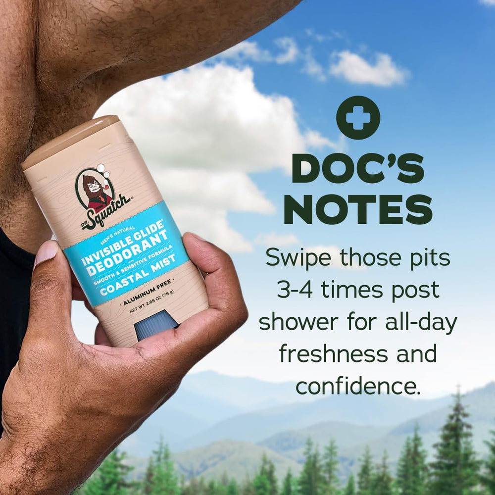 Dr. Squatch ingredient label close-up highlighting natural-origin benefit