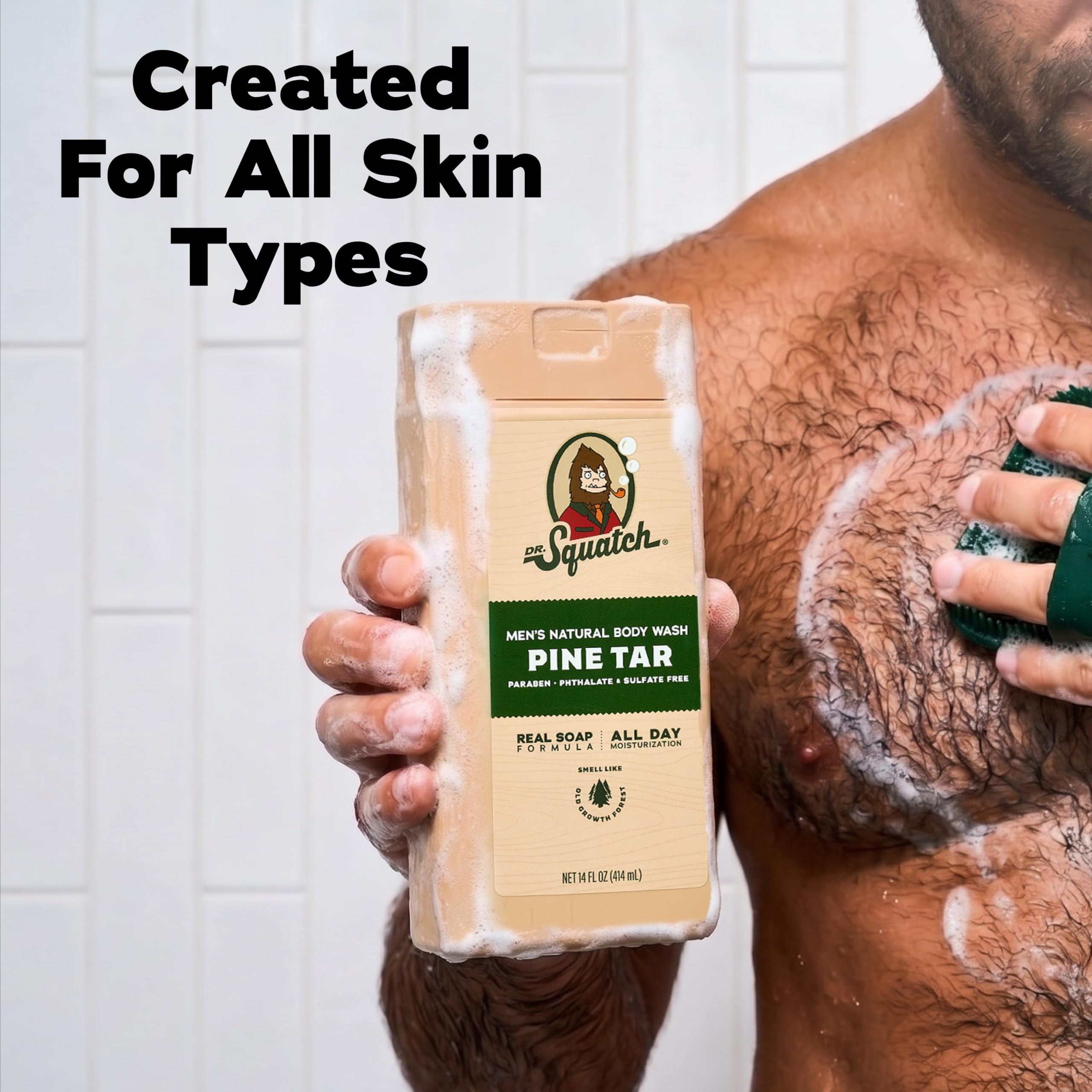 Dr. Squatch two bottles side-by-side showing value pack and convenience benefit