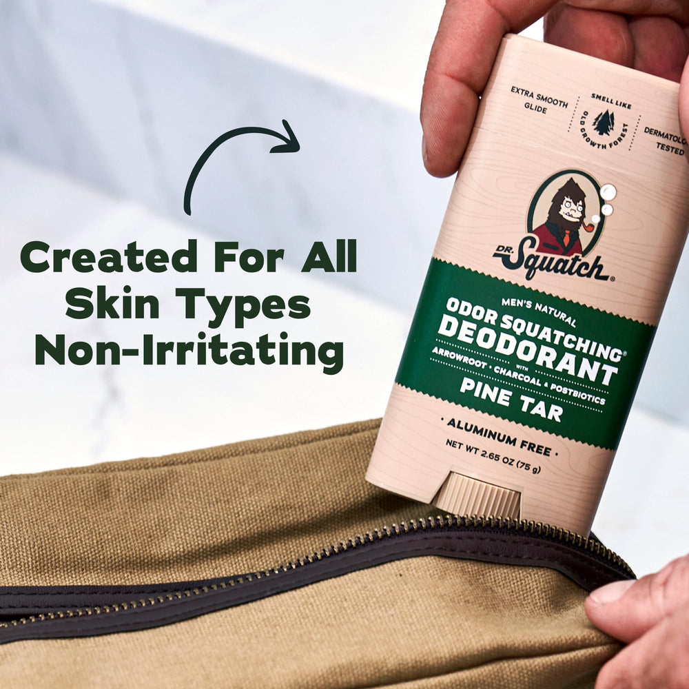 Two-pack boxed Dr. Squatch deodorants staged as gift set for effortless present giving
