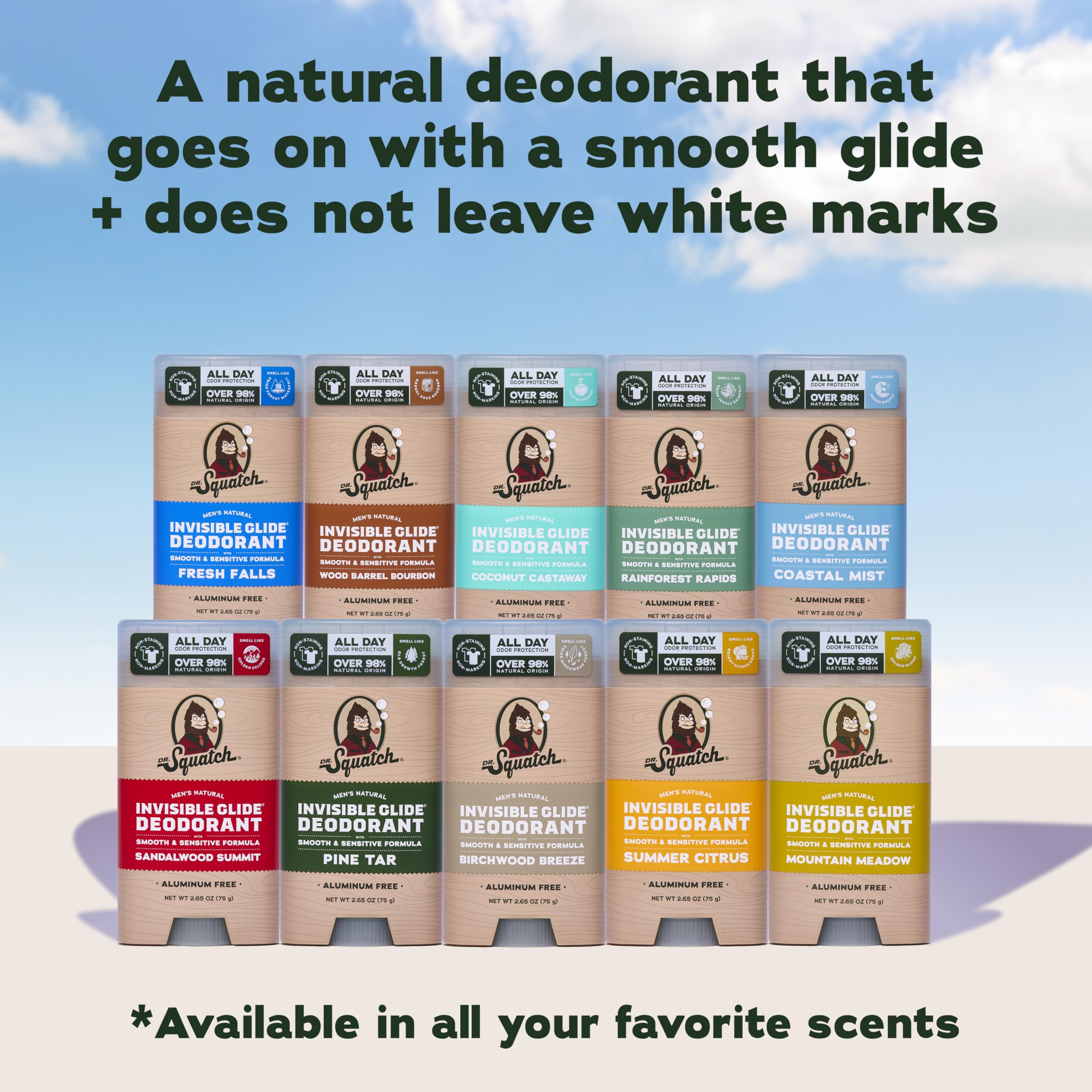 Two-pack packaging of Dr. Squatch ready for gifting or storage highlighting value pack