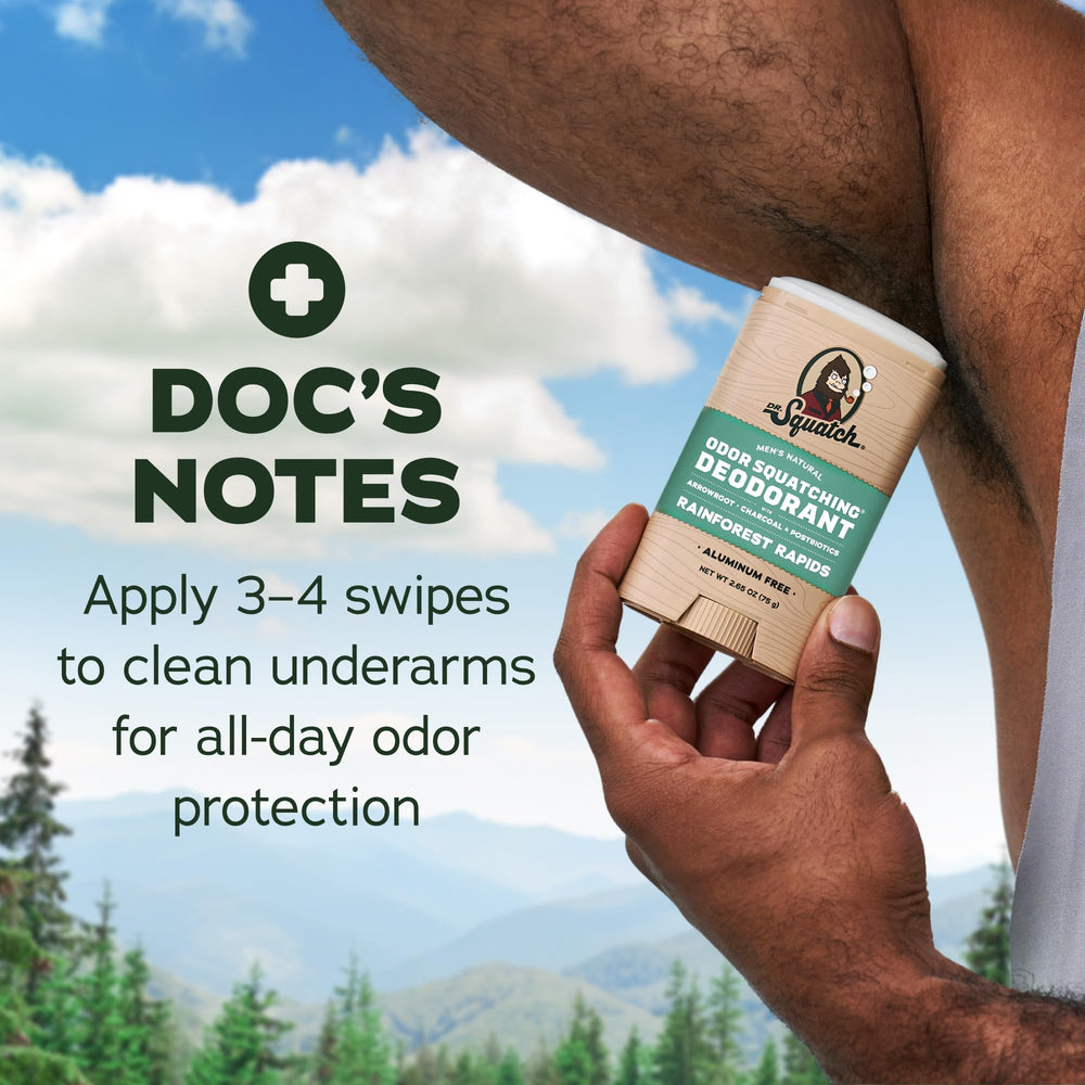 Dr. Squatch sticks packed in a travel pouch showing portability for trips and gym visits