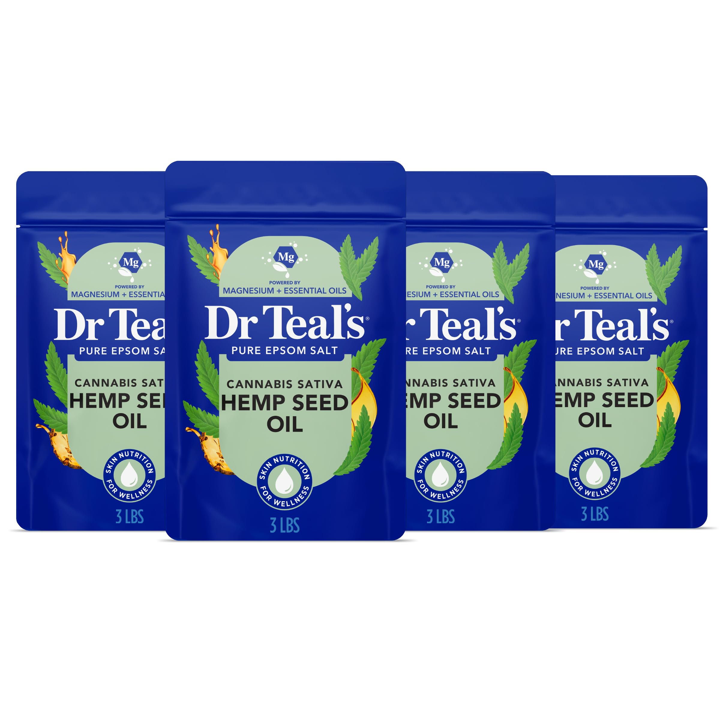 Dr Teal's front packaging showing product and calming scent benefits