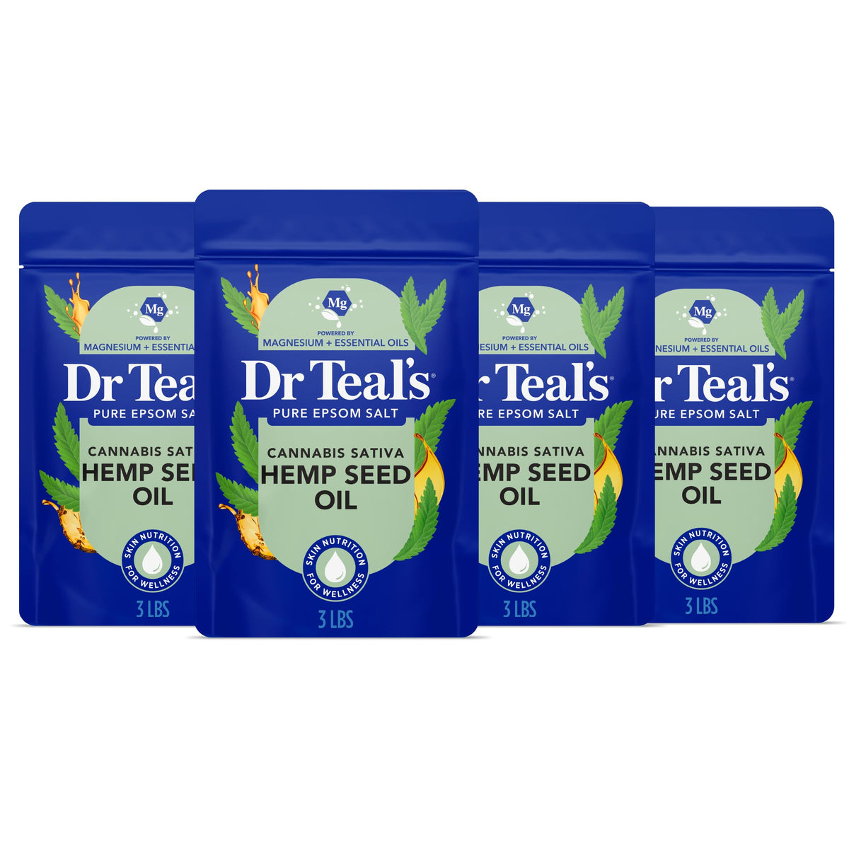 Dr Teal's front packaging showing product and calming scent benefits
