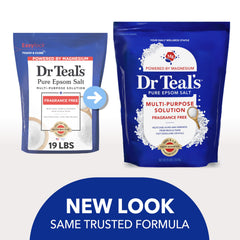 Dr Teal's granular magnesium sulfate close-up shows texture for dissolving