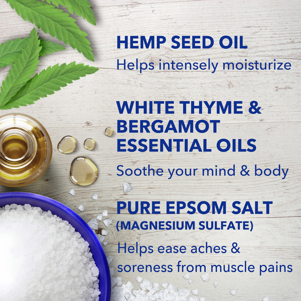 mixing Dr Teal's salt with body wash to create an exfoliating scrub benefit
