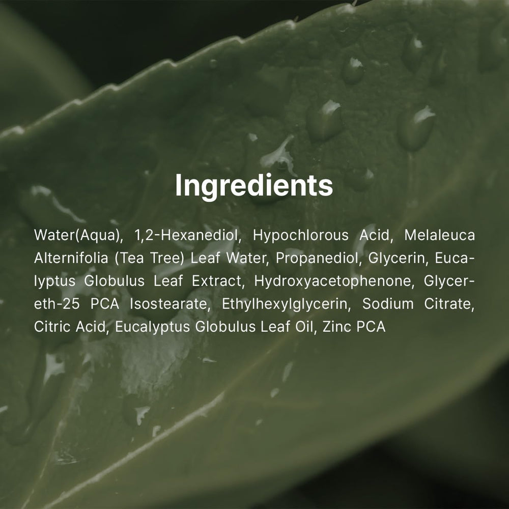 Dr.Althea bottle with tea tree and eucalyptus emphasizing natural calming complex