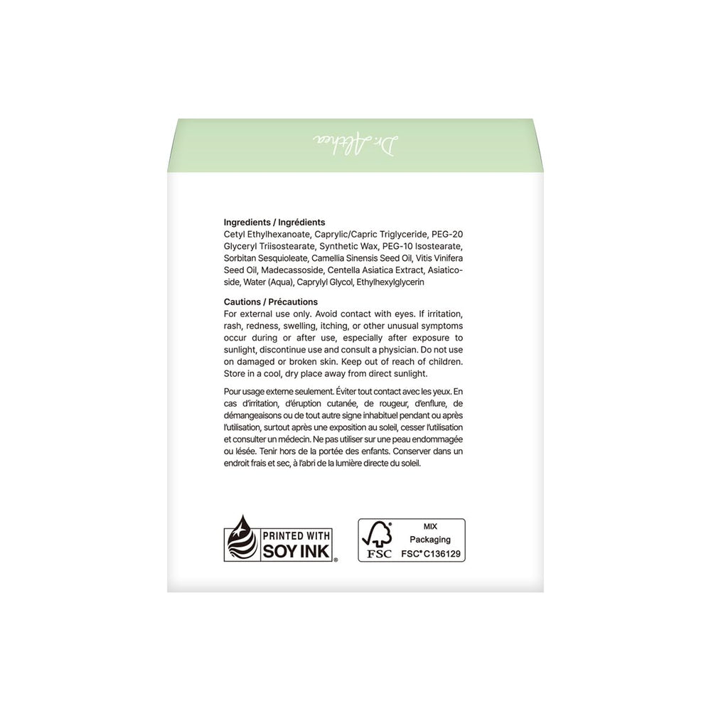 Dr.Althea product beside ruler showing 1.69 fl oz compact travel benefit