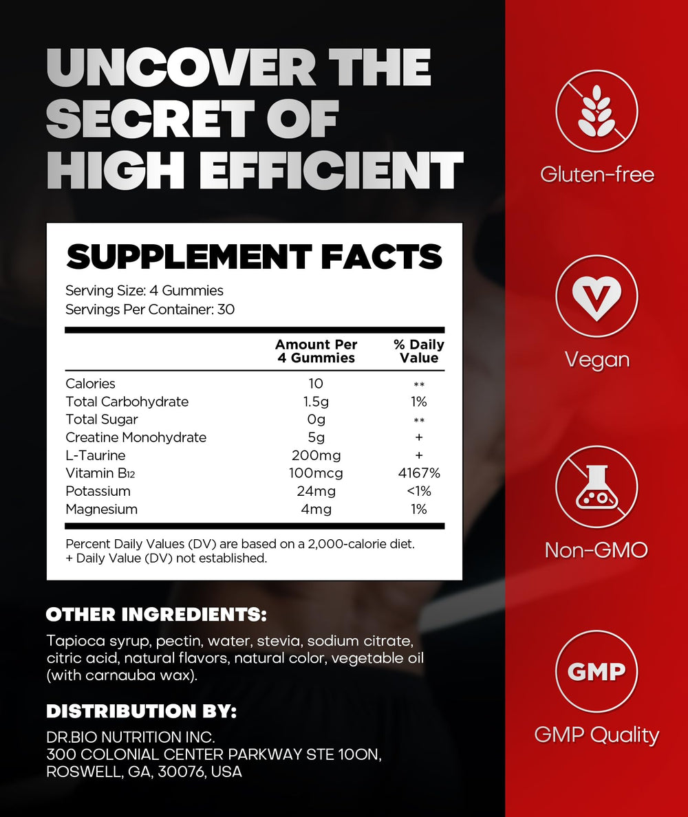 DR.BIO tub beside a water bottle and towel illustrating gym convenience
