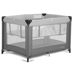 Dream On Me Zazzy front view showing full playard and easy access