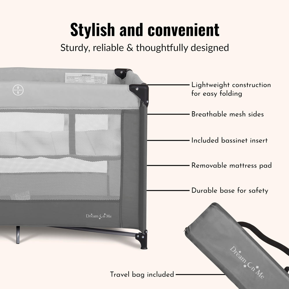 Dream On Me Zazzy removable mattress pad for simple cleaning and comfort
