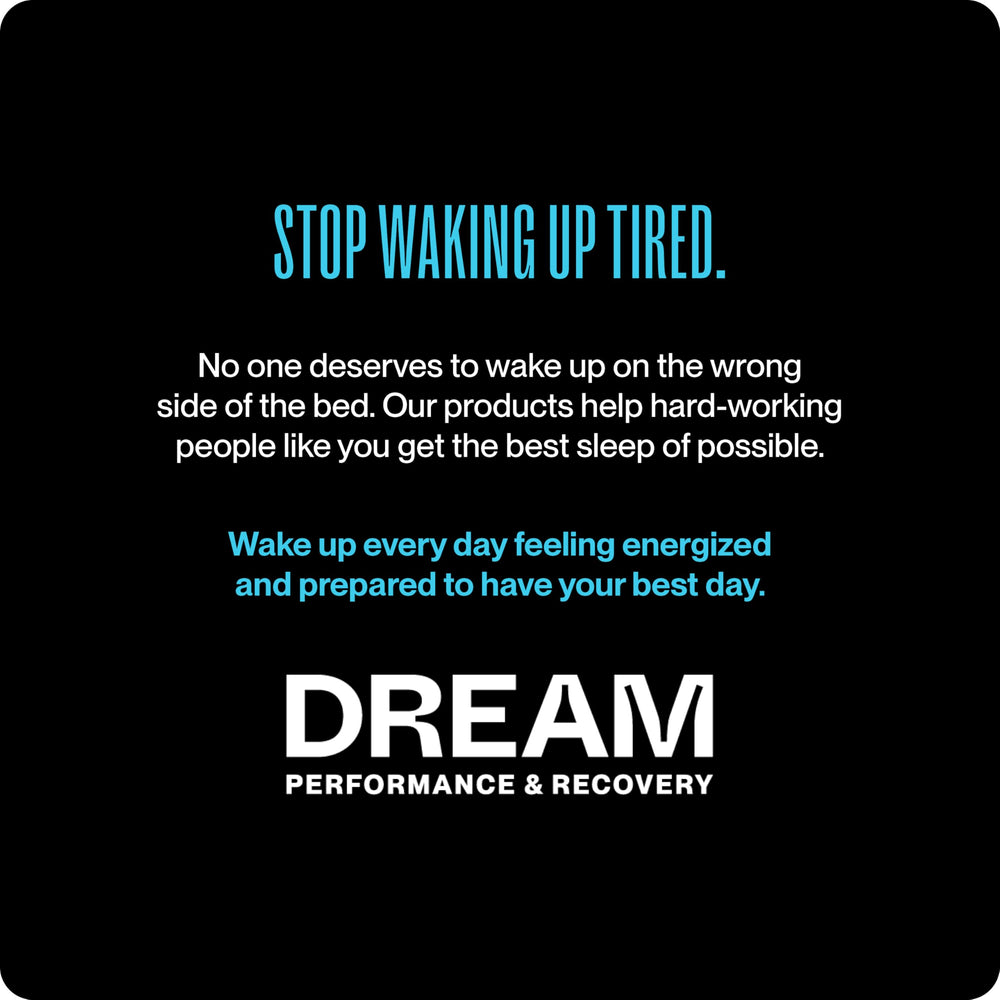 DREAM RECOVERY nighttime bedroom scene illustrating quieter, clearer breathing