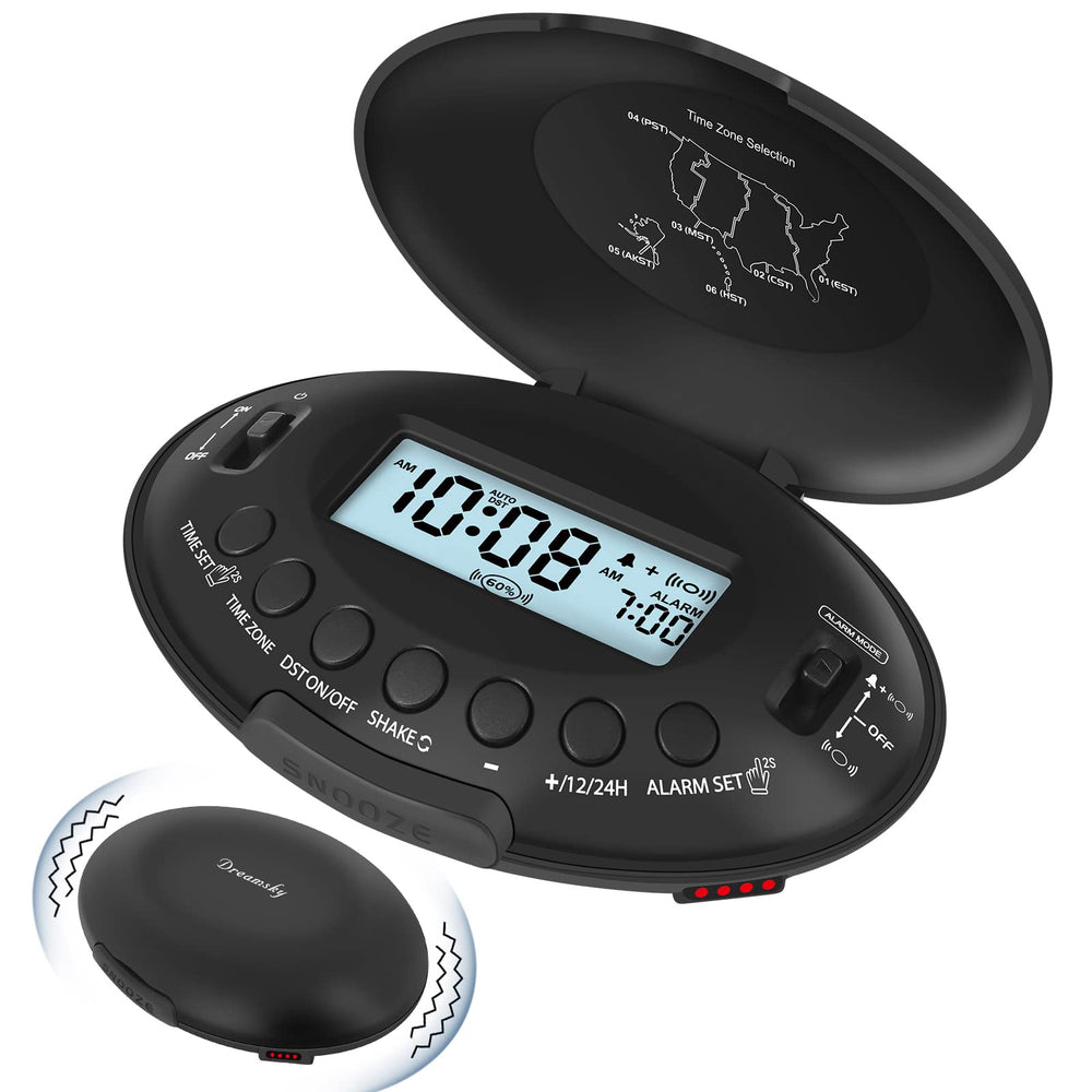 DreamSky front display showing time and intuitive controls for easy use