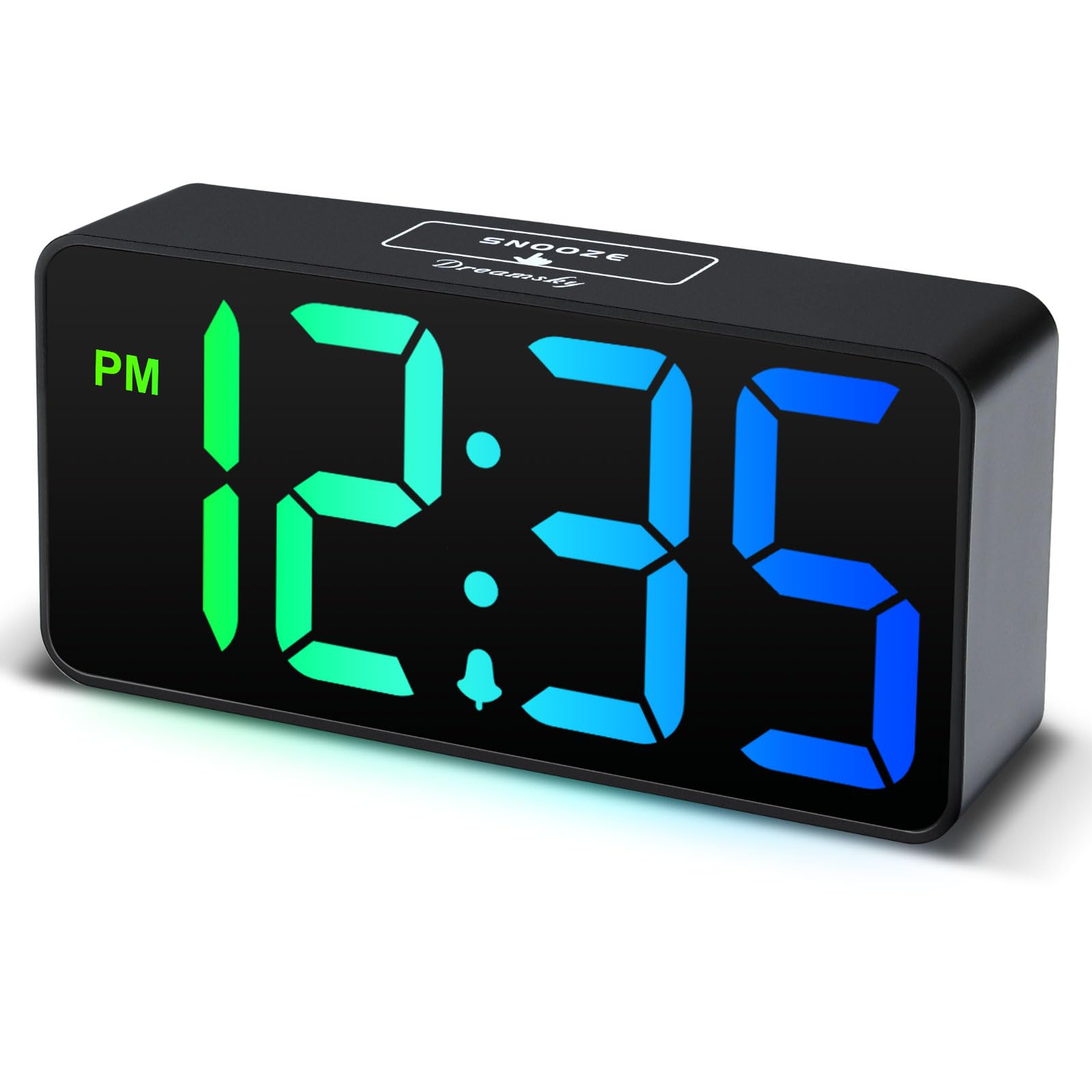 DreamSky front display showing large 2-inch digits and clear time visibility