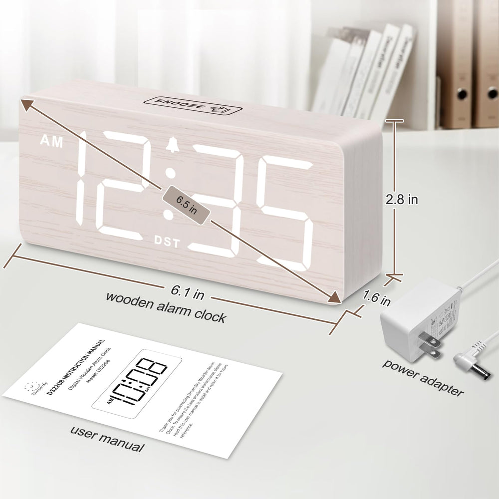 DreamSky adapter and battery backup detail ensuring alarm reliability