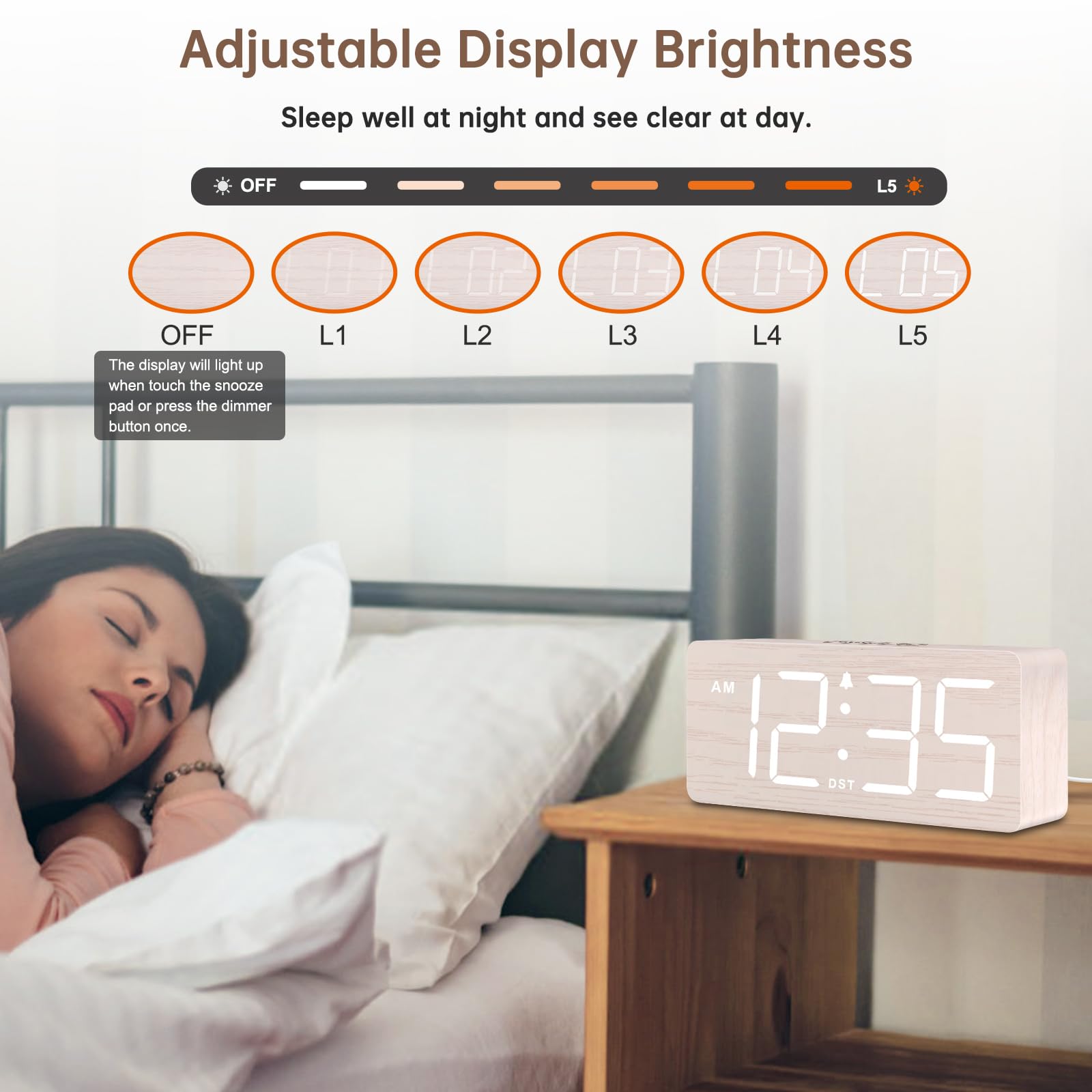 DreamSky side profile displaying wood finish and compact size
