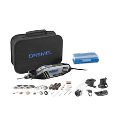 Dremel 4300 front view showing tool and included accessories for versatile projects