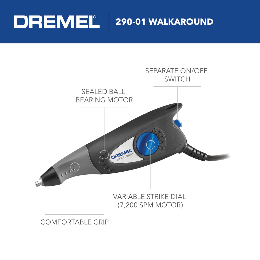 Dremel carbide point close-up showing replaceable tip for crisp lines