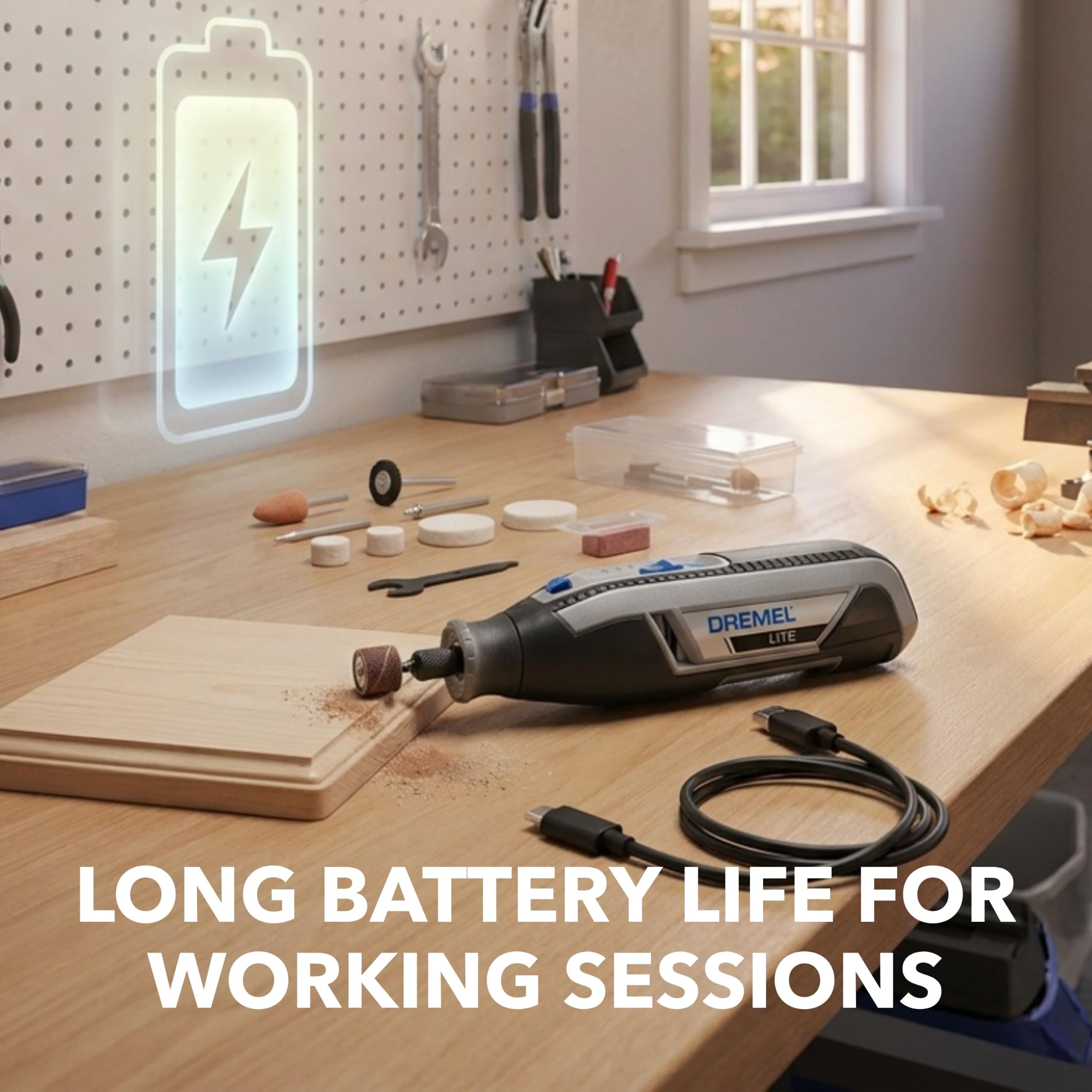 Dremel Lite soft-grip close-up highlighting improved comfort and control
