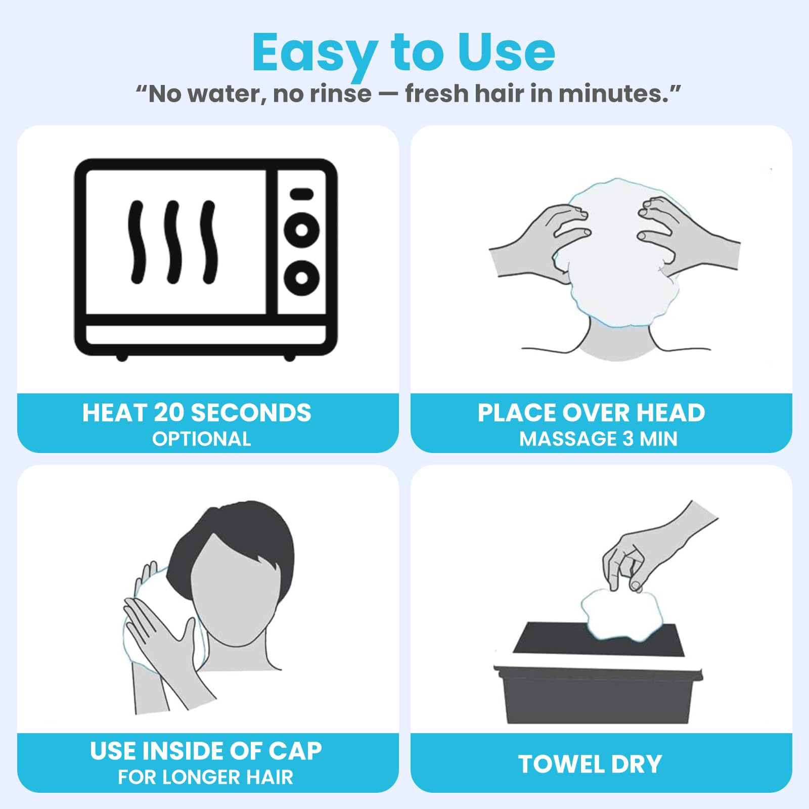 Drench! Medical used on a bedridden patient showing safe, dignified hair care