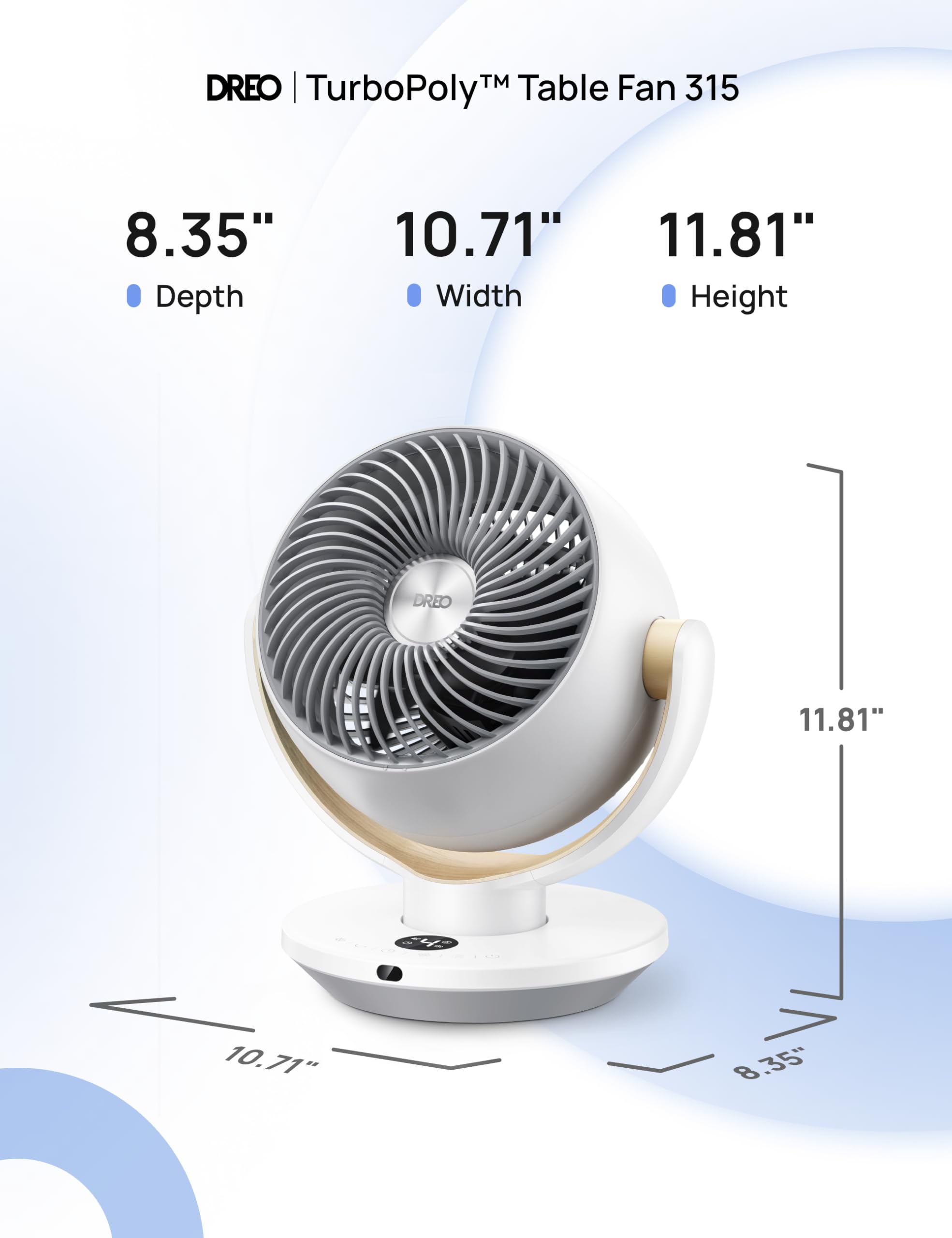 DREO bedroom lifestyle setup showing quiet sleep-friendly cooling benefit