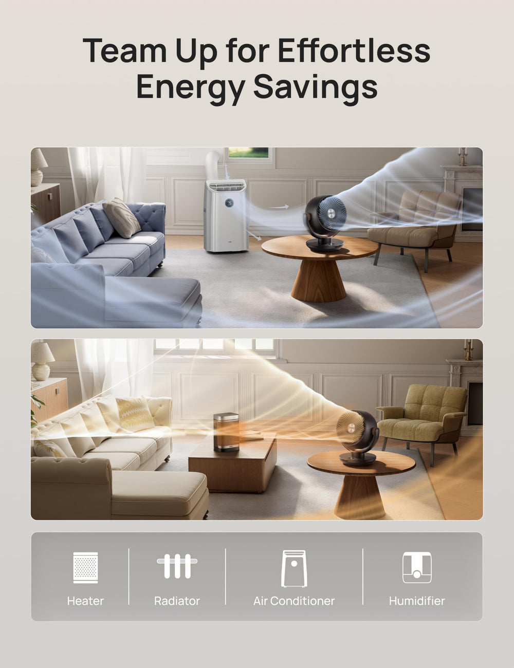 DREO in home office illustrating directed cooling to improve workspace comfort