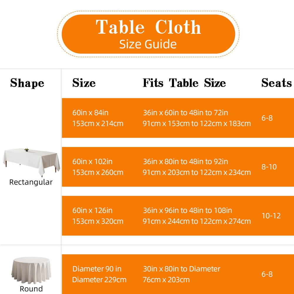 DRESSMAKER flat-laid 60x102 inch tablecloth showing fit and scale