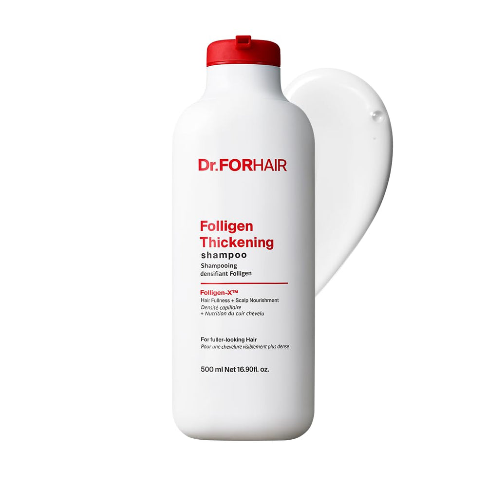 DR.FORHAIR front bottle view showing product and benefits