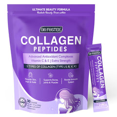 DRFOSTER front packaging showing 30 stick packets and benefits