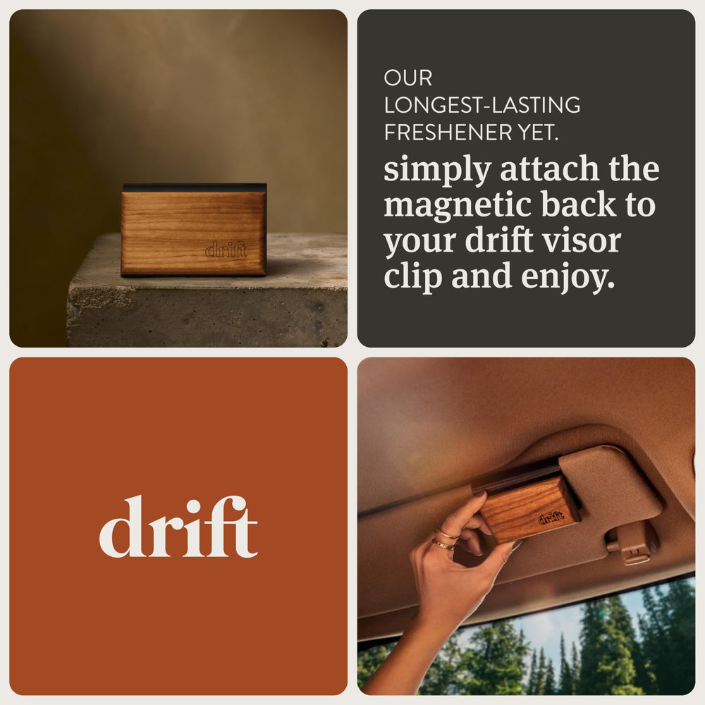 drift size scale next to hand to show compact dimensions, helps visualize fit benefit