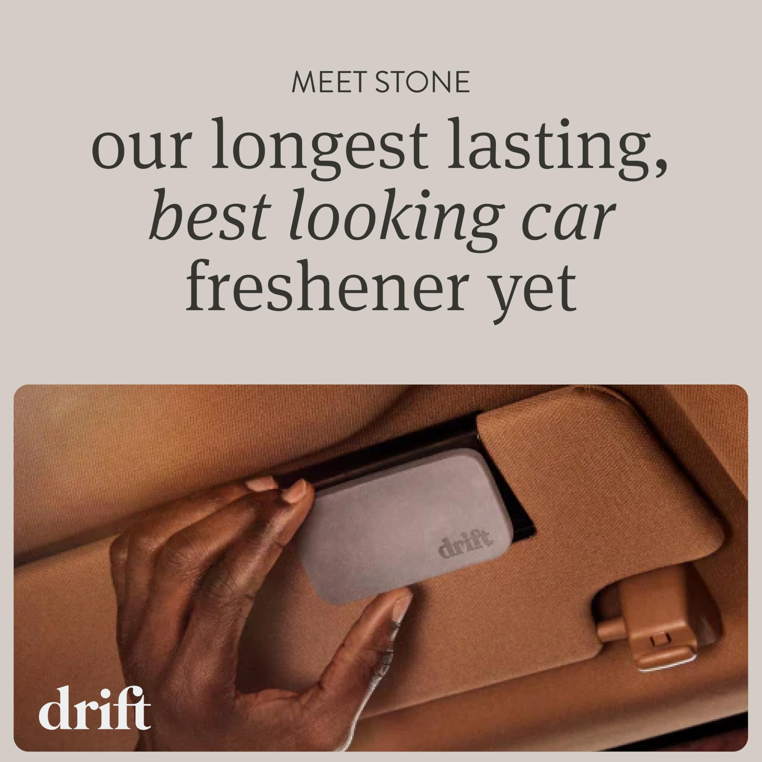 drift stone close-up texture revealing porous surface for even fragrance release benefit