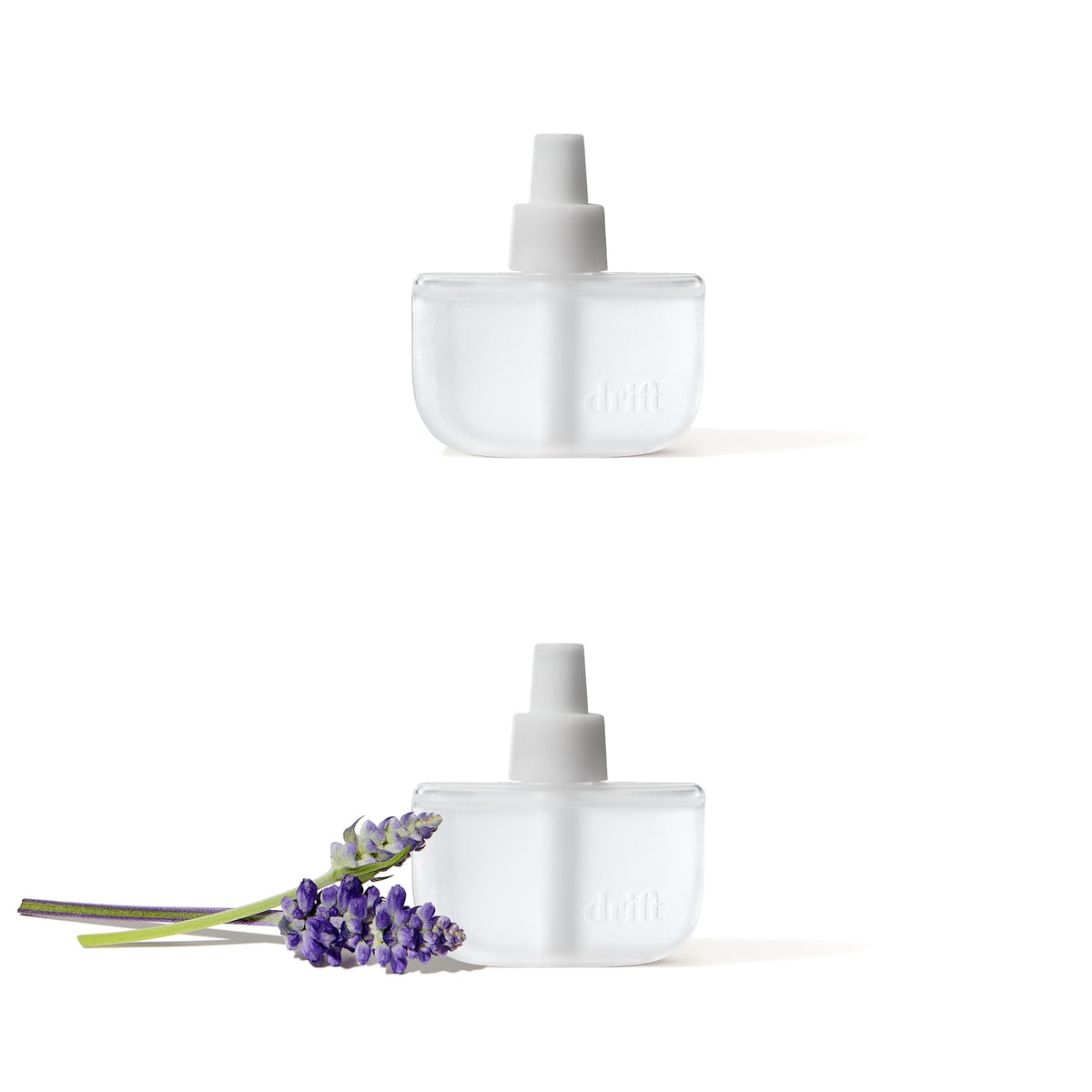 drift front packaging showing two wild lavender refills and benefits
