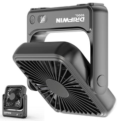 DRIFWIN front view showing cruise-certified fan and sleek design benefit: portable comfort