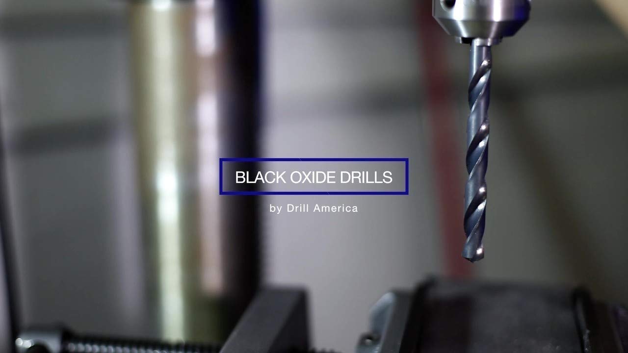 Drill America drilling mild steel showing clean hole and practical use
