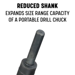 Drill America 118° point close-up highlighting fast centering and reliable starts