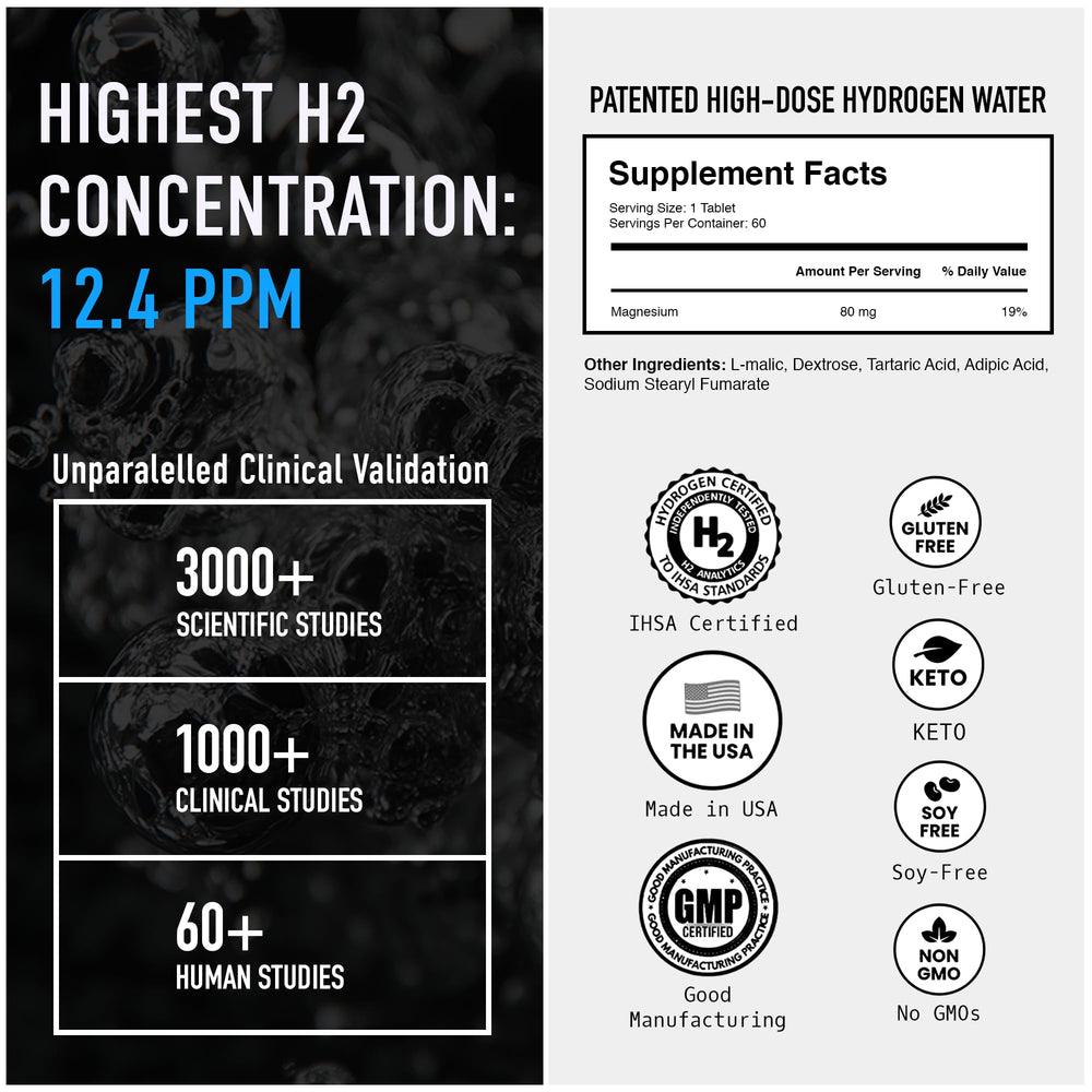 Drink HRW tablets close-up texture, highlighting fast dissolution benefit