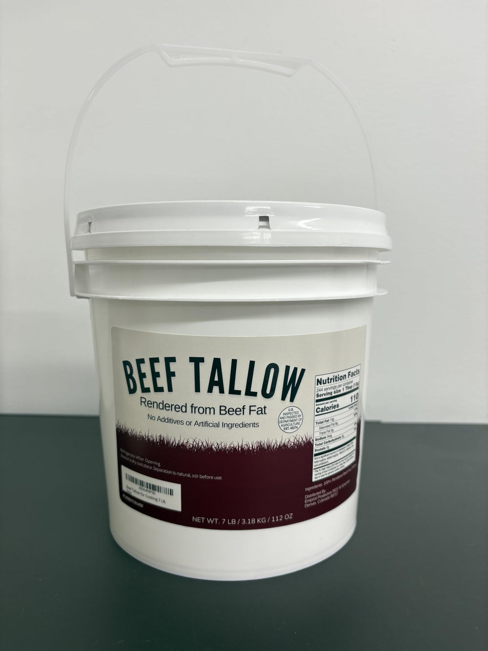 Drip Co pail label and nutrition panel highlighting ingredient transparency