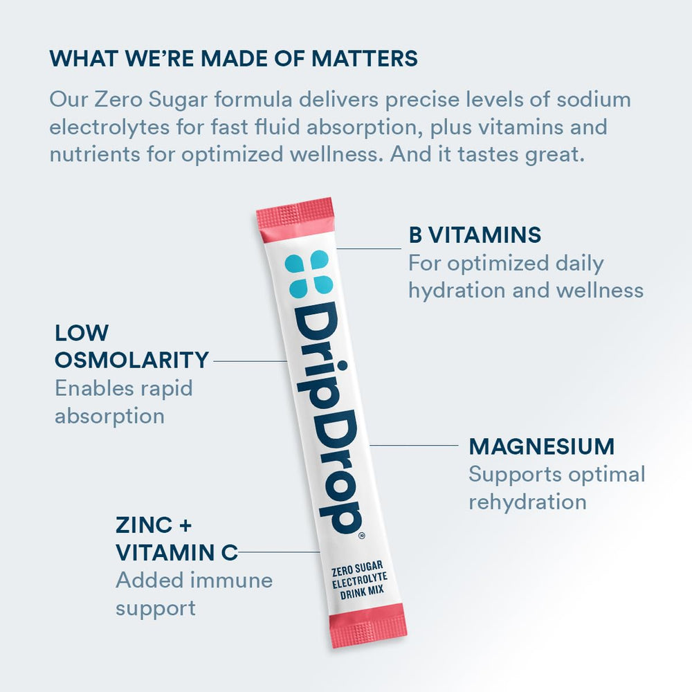 DripDrop mixed watermelon drink in bottle ready to sip for fast hydration