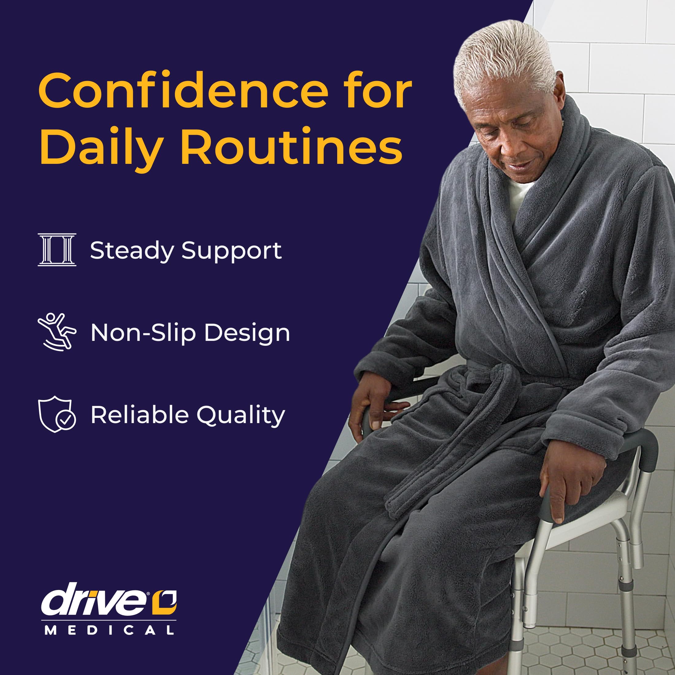 Drive Medical close-up of contoured backrest providing comfortable lumbar support