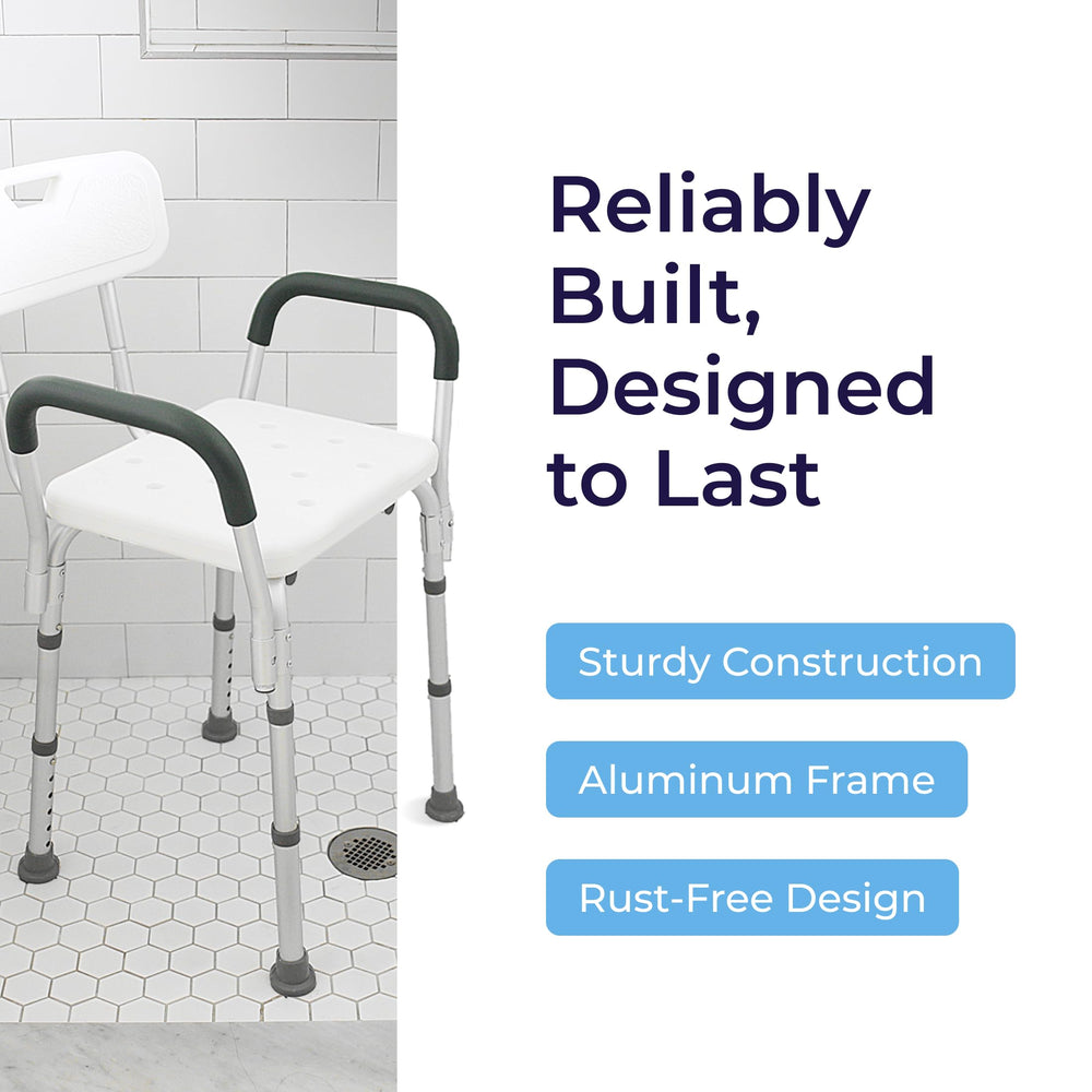 Drive Medical seat with drainage holes preventing water pooling for safer sits