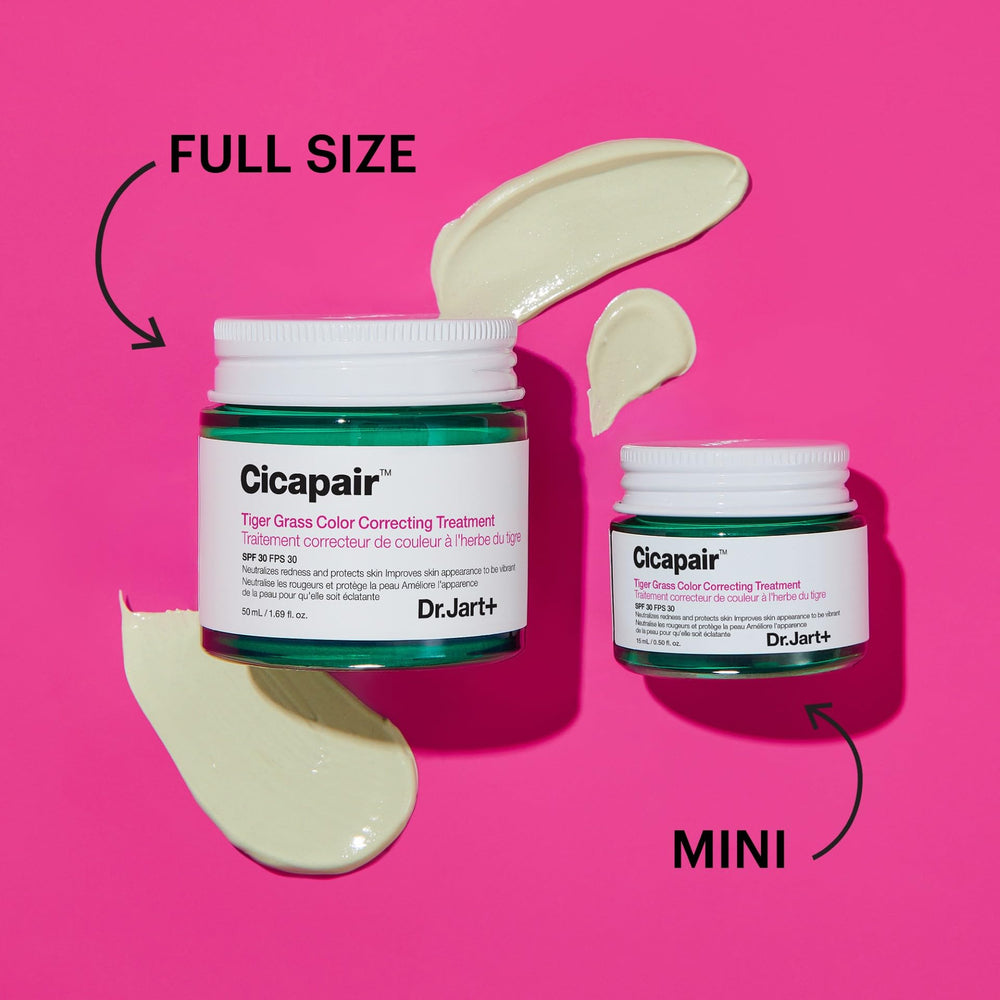 Dr.Jart+ ingredient label close-up highlighting Centella Asiatica benefit