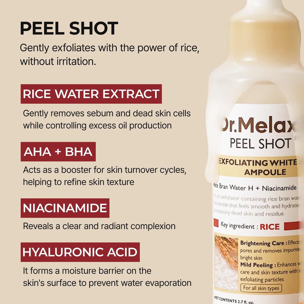 Dr.Melaxin ingredient label close-up showing key actives