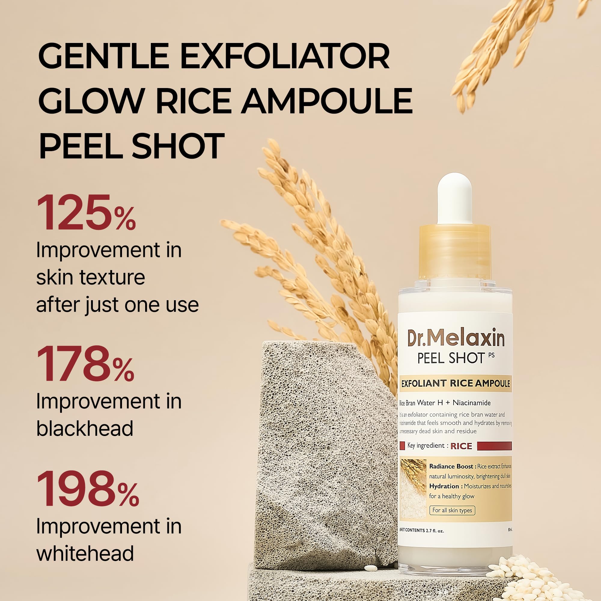 Dr.Melaxin pipette dispensing serum texture for easy application