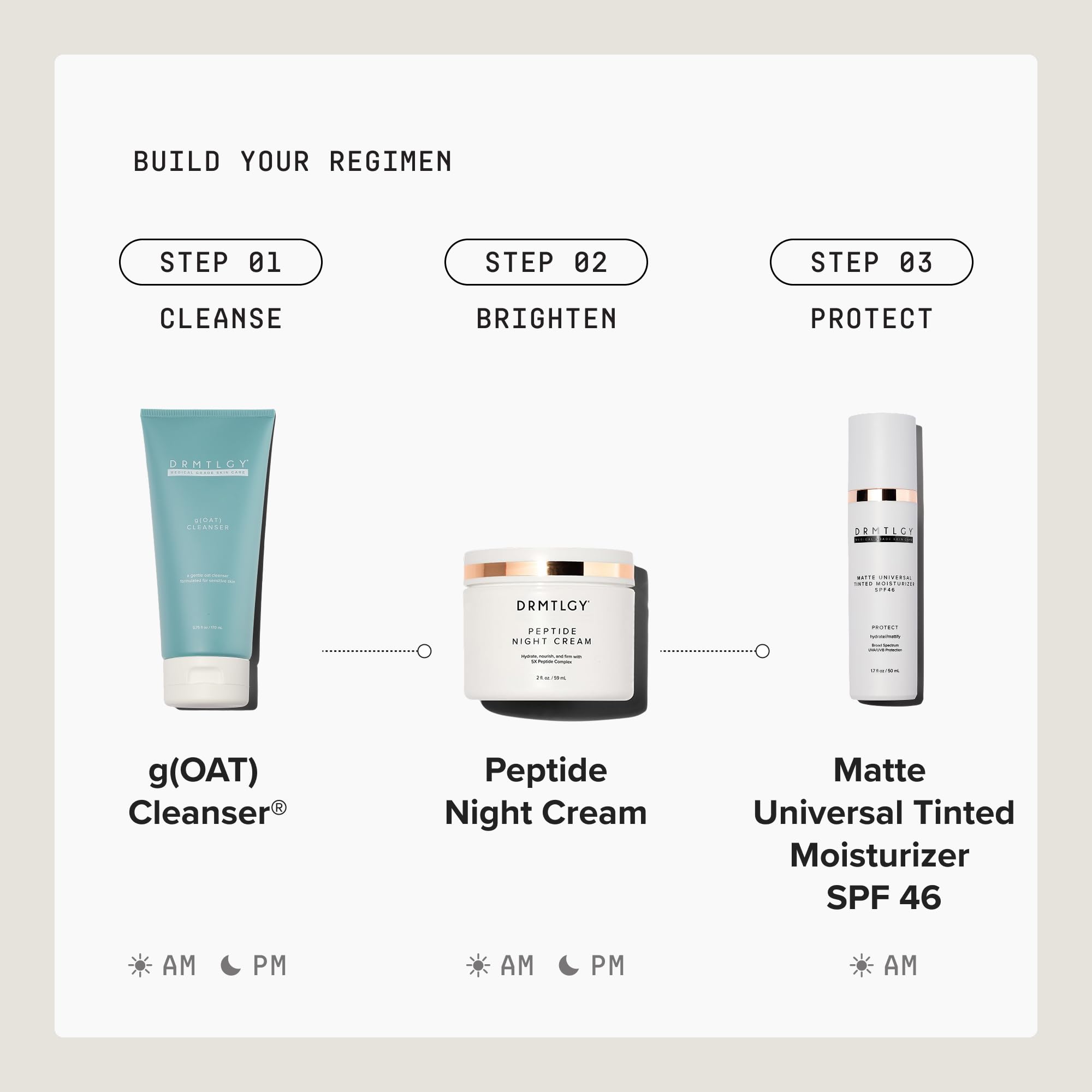 DRMTLGY blended on cheek before and after showing pore-blurring benefits