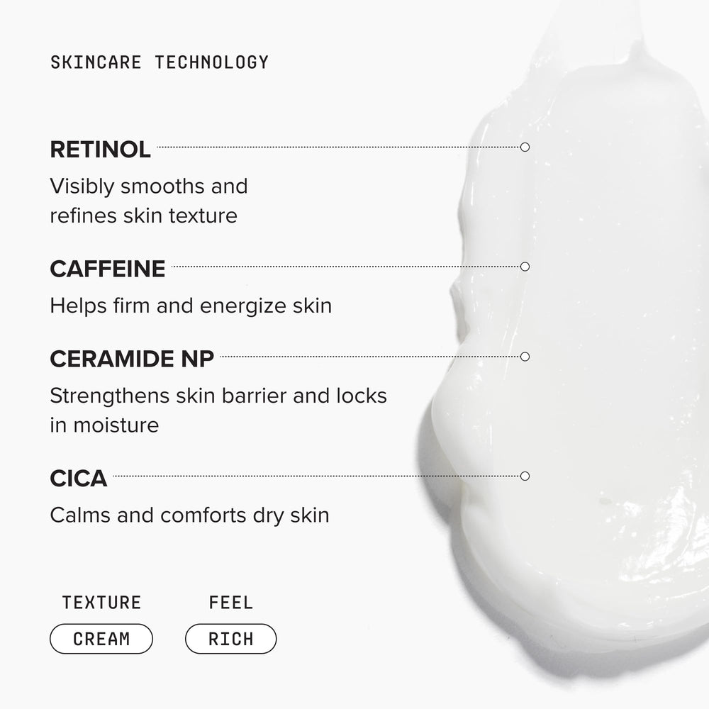 DRMTLGY creamy lotion texture close-up for smooth absorption benefit