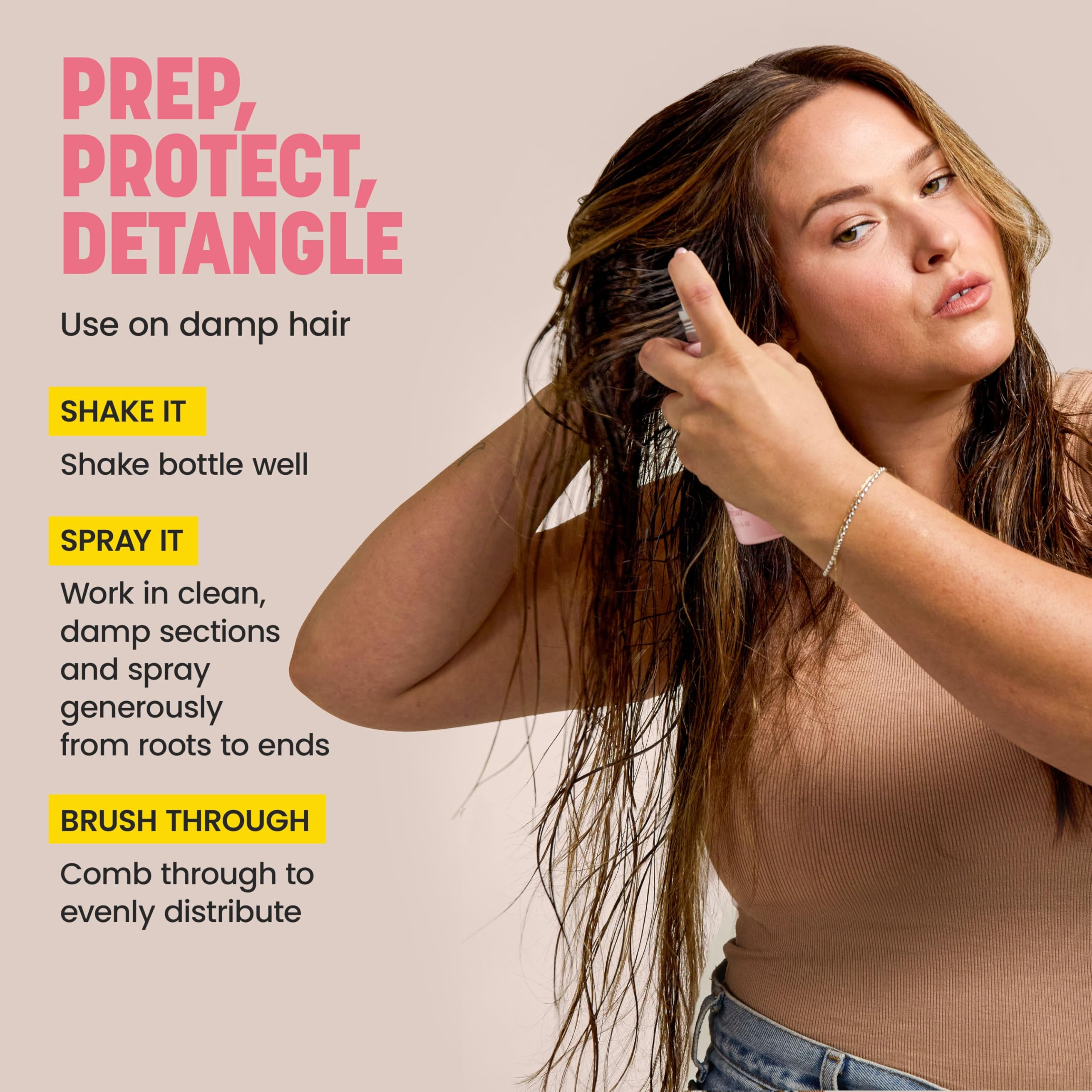 Drybar Prep Rally scale with hand showing 5 oz travel-friendly size benefit